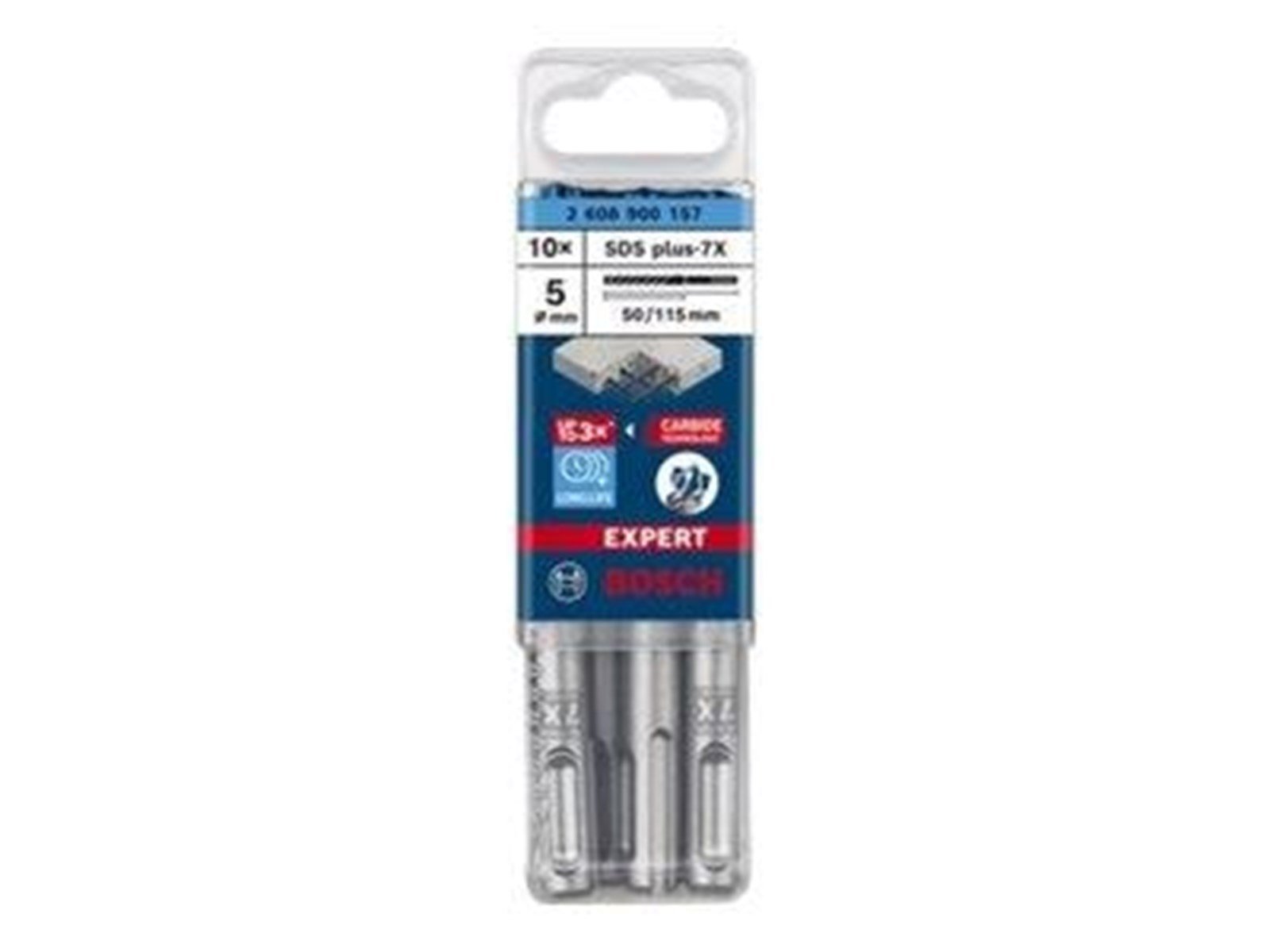 Bosch HAMMERBOR PLUS-7X 5X115MM 10 STK