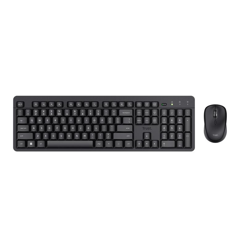 Trust Ody II Stilles kabelloses Tastatur-Maus-Set - Schwarz DE