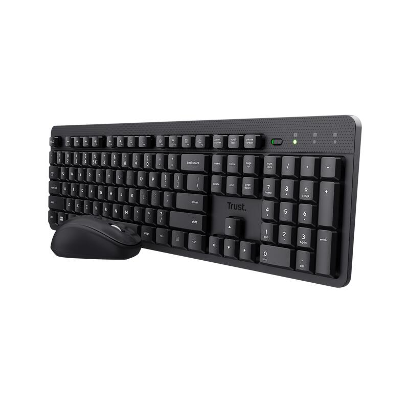 Trust Ody II Stilles kabelloses Tastatur-Maus-Set - Schwarz DE