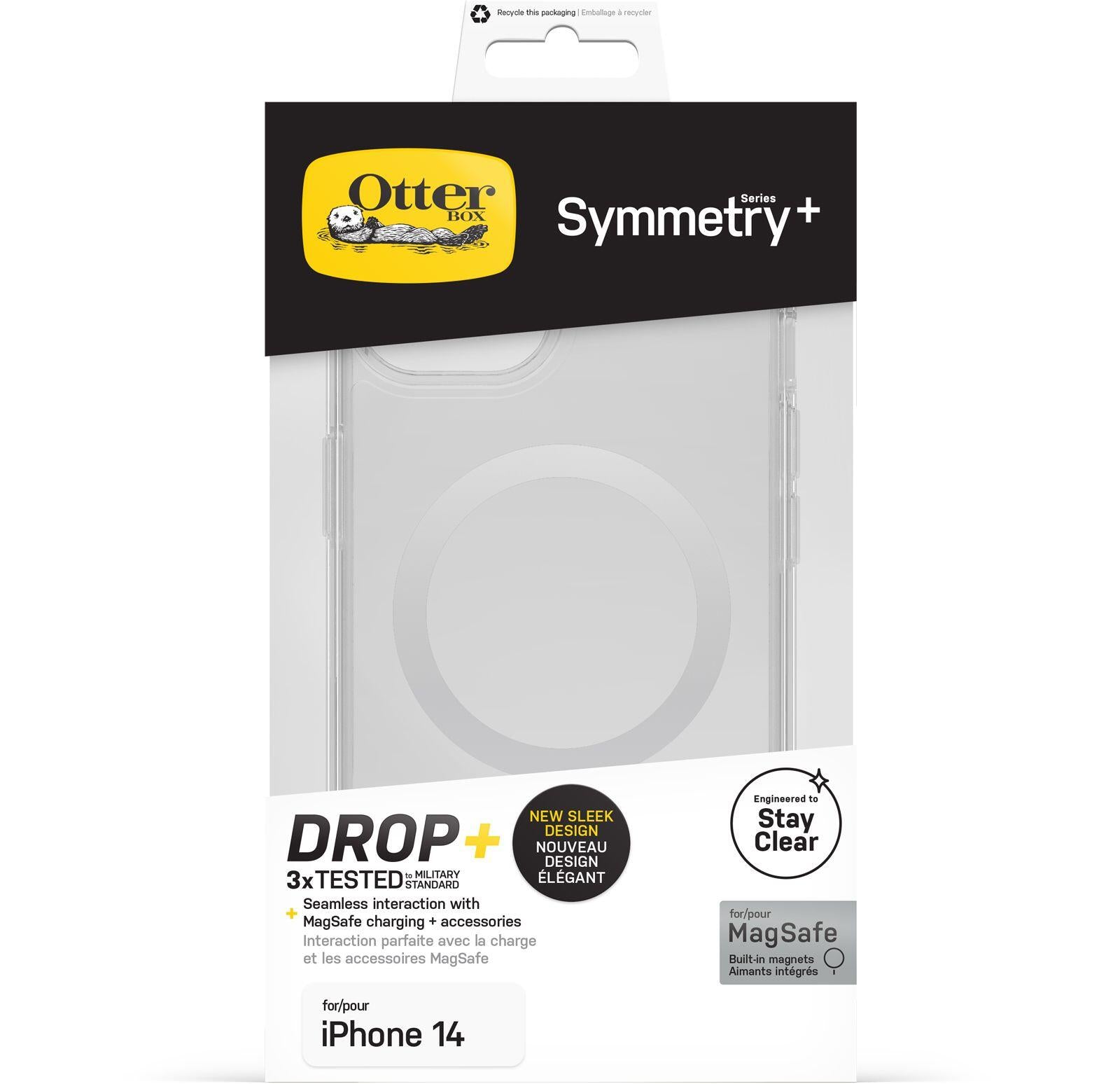 OtterBox Symmetry+ Clear für das Apple iPhone 13 & 14 - Clear (Retail)