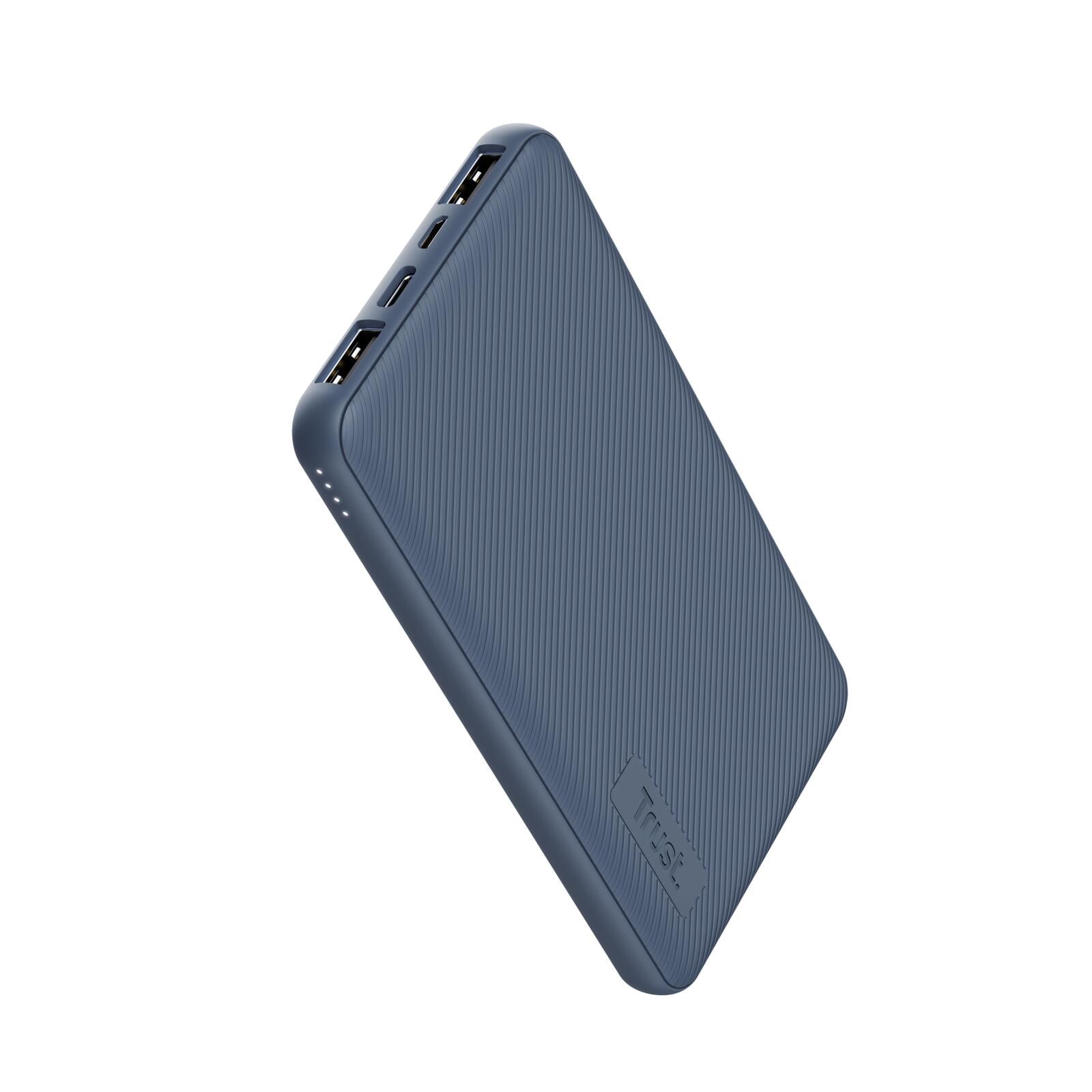 Trust Primo Ultradünne 10.000 mAh Powerbank - Blau