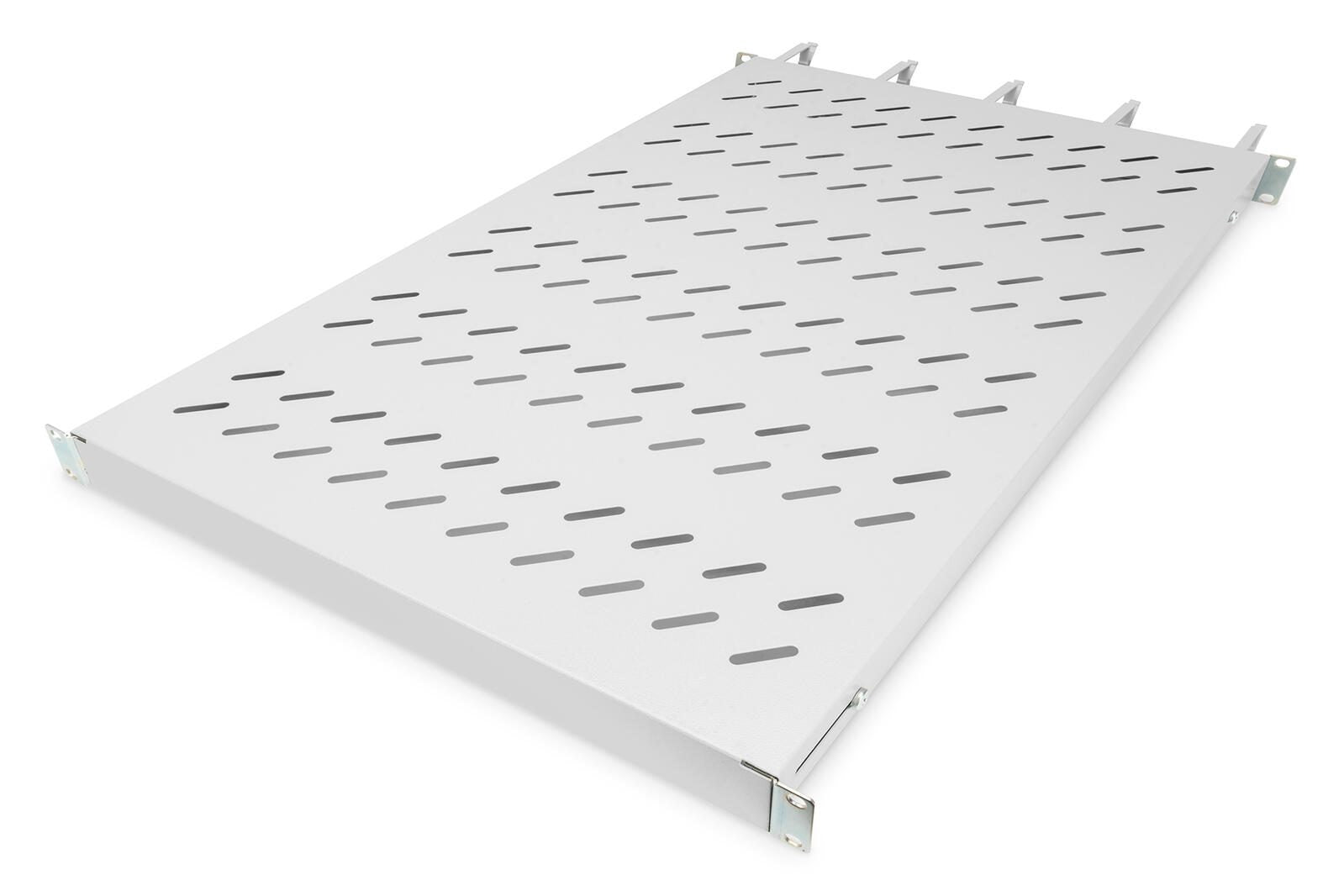 Digitus Fachboden 19'-Schränke festeinbau für 1.000mm Tiefe bis 120kg 1HE inkl. Kabelmanagement RAL7035 grau (DN-97684)