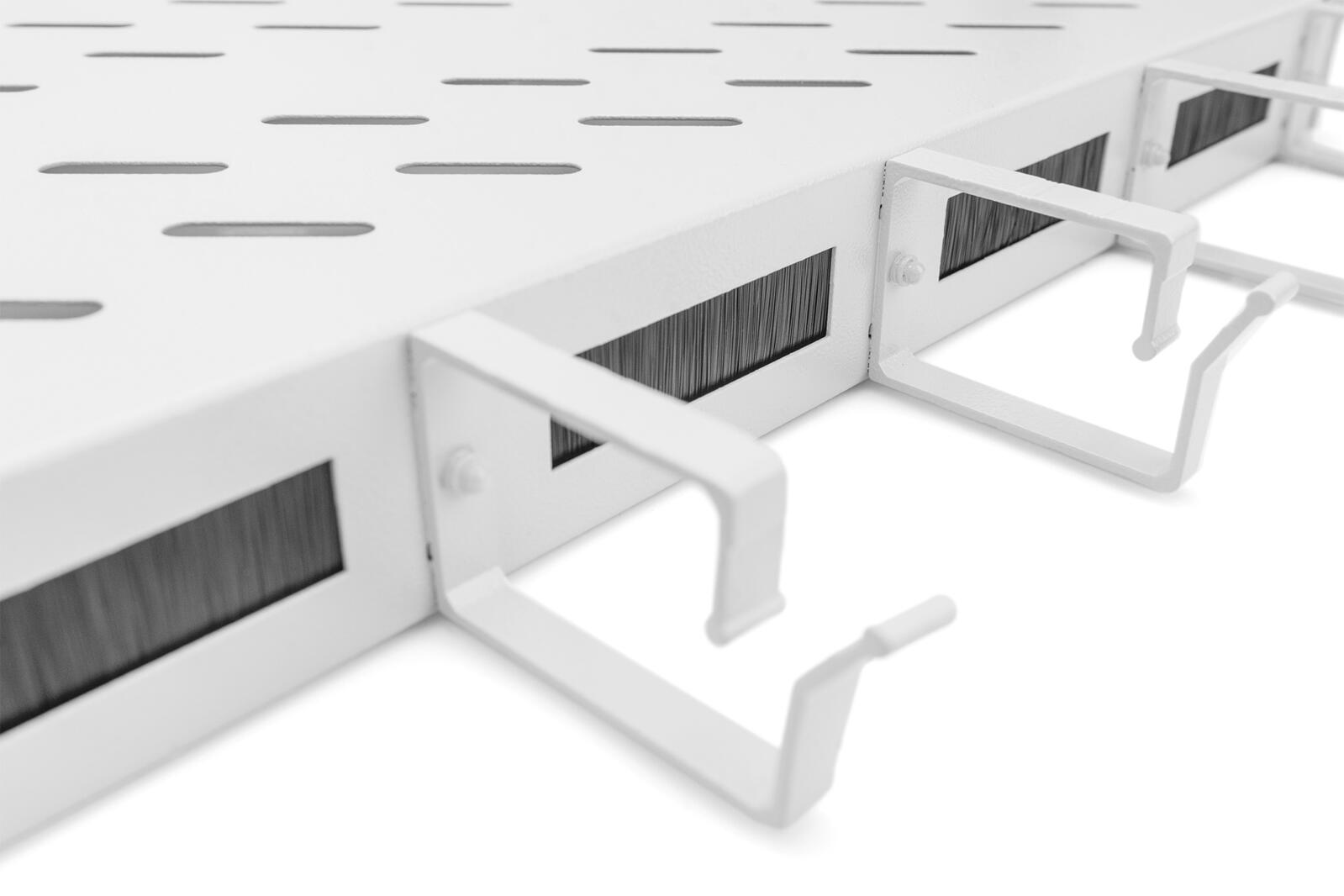 Digitus Fachboden 19'-Schränke festeinbau für 1.000mm Tiefe bis 120kg 1HE inkl. Kabelmanagement RAL7035 grau (DN-97684)