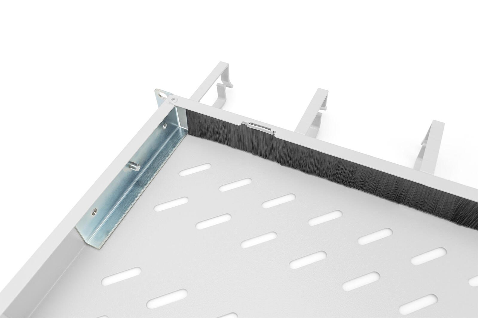 Digitus Fachboden 19'-Schränke festeinbau für 1.000mm Tiefe bis 120kg 1HE inkl. Kabelmanagement RAL7035 grau (DN-97684)