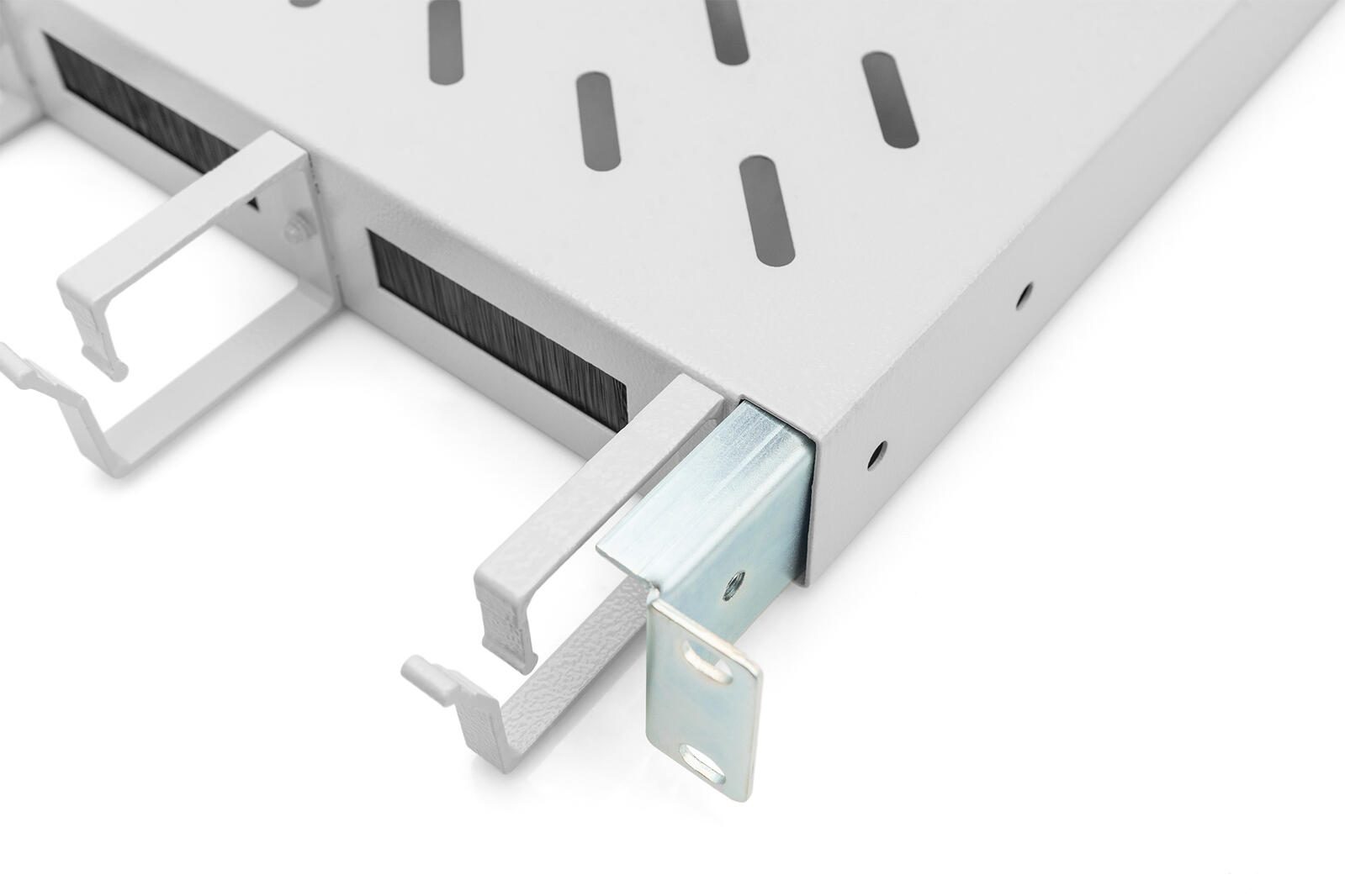 Digitus Fachboden 19'-Schränke festeinbau für 1.000mm Tiefe bis 120kg 1HE inkl. Kabelmanagement RAL7035 grau (DN-97684)