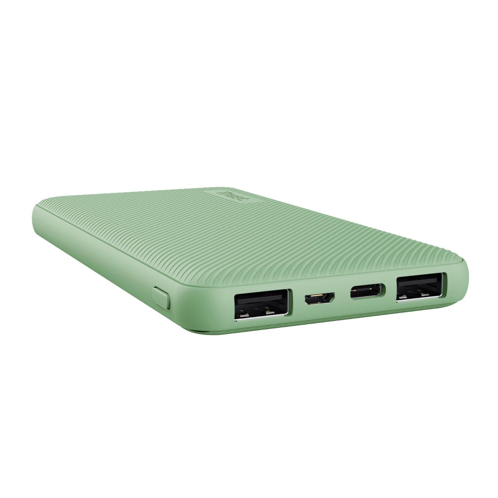 Trust Primo Ultradünne 10.000 mAh Powerbank - Grün