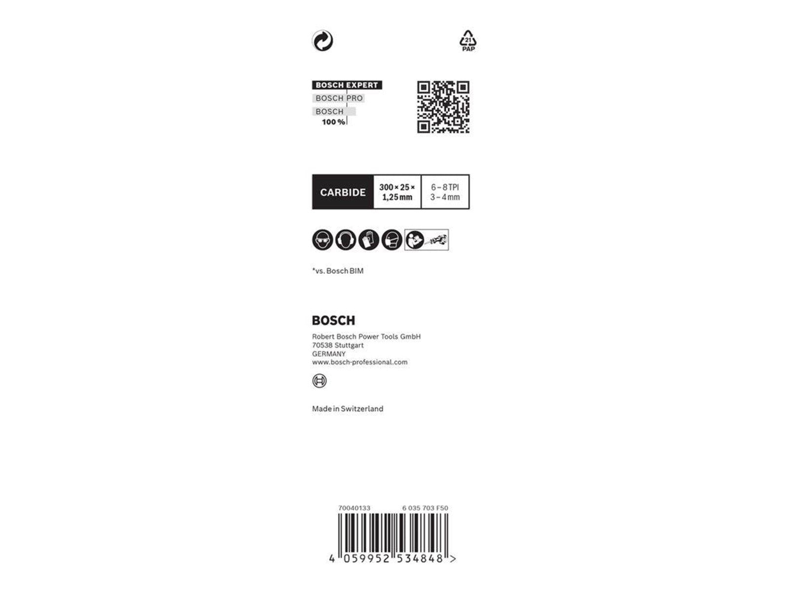 Bosch BAJONETSAVKLINGE S1256XHM WOOD/METAL