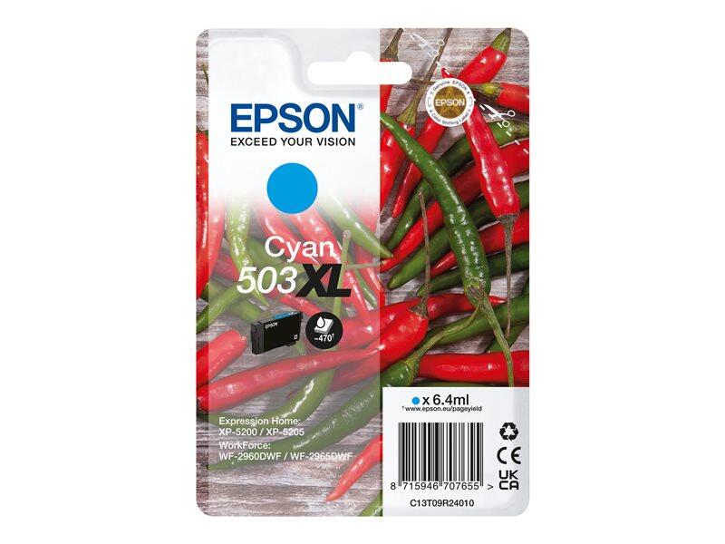 Epson Original 503XL Chilischoten Druckerpatrone - cyan (C13T09R24010)