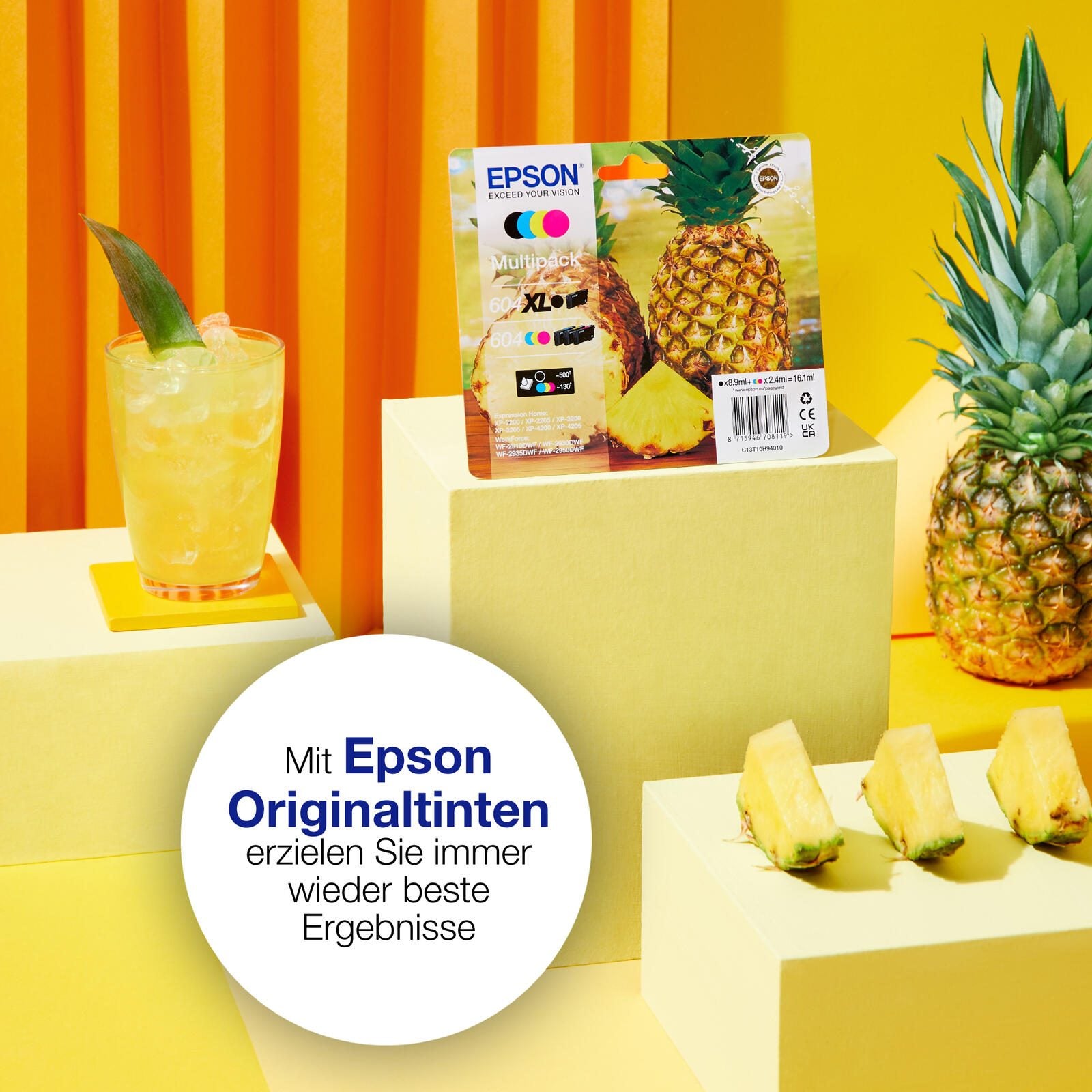 Epson Original 604XL Ananas Druckerpatronen - 4er Multipack (C13T10H64010)