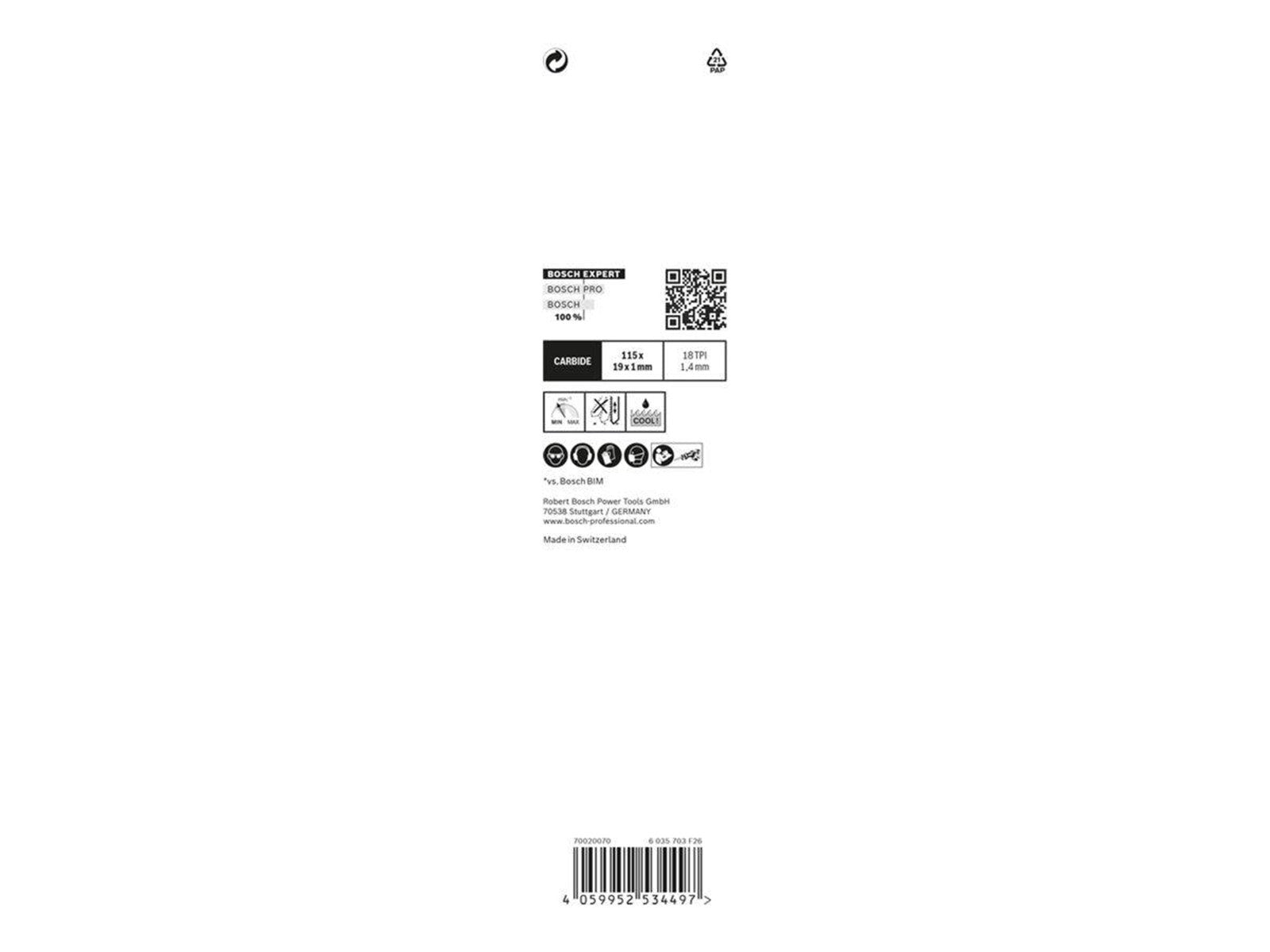 Bosch BAJONETSAVKLINGEINGE S522EHM INOX