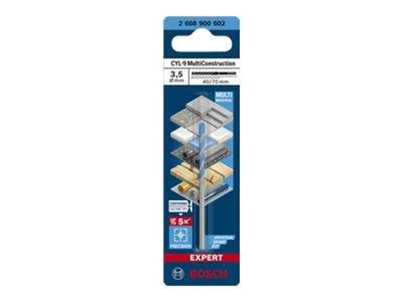 Bosch BOR CYL MULTICONSTRUCTION 3.5X70MM