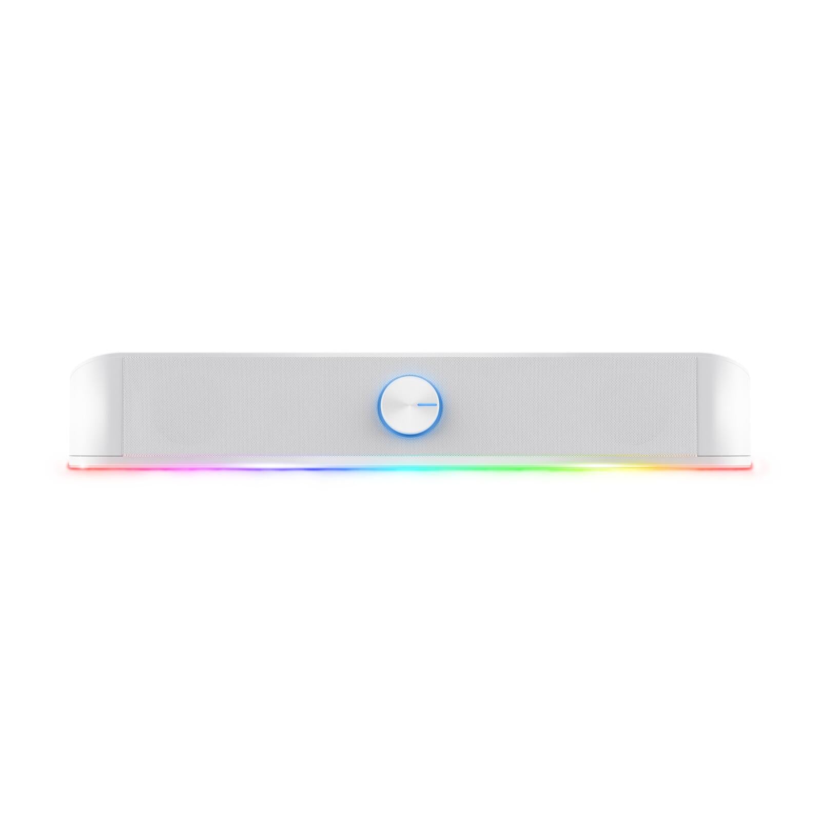 Trust Thorne In RGB-Farben beleuchtete Soundbar - Weiß