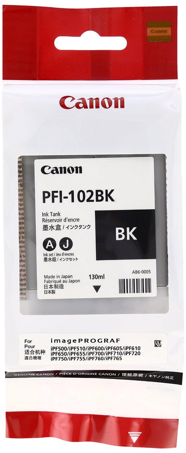 Canon Original PFI-102BK Druckerpatrone - schwarz 130ml