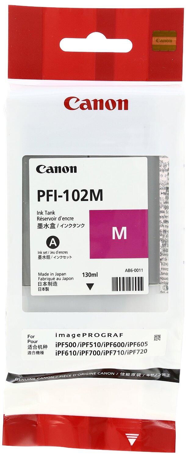 Canon Original PFI-102M Druckerpatrone - magenta 740 Seiten