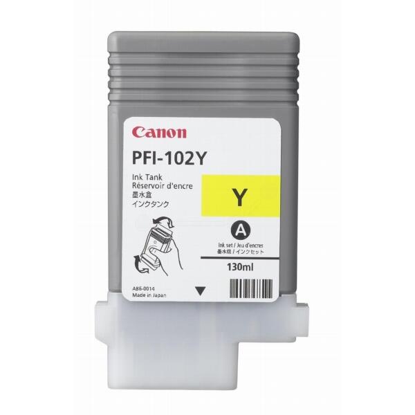 Canon Original PFI-102Y Druckerpatrone - gelb 740 Seiten