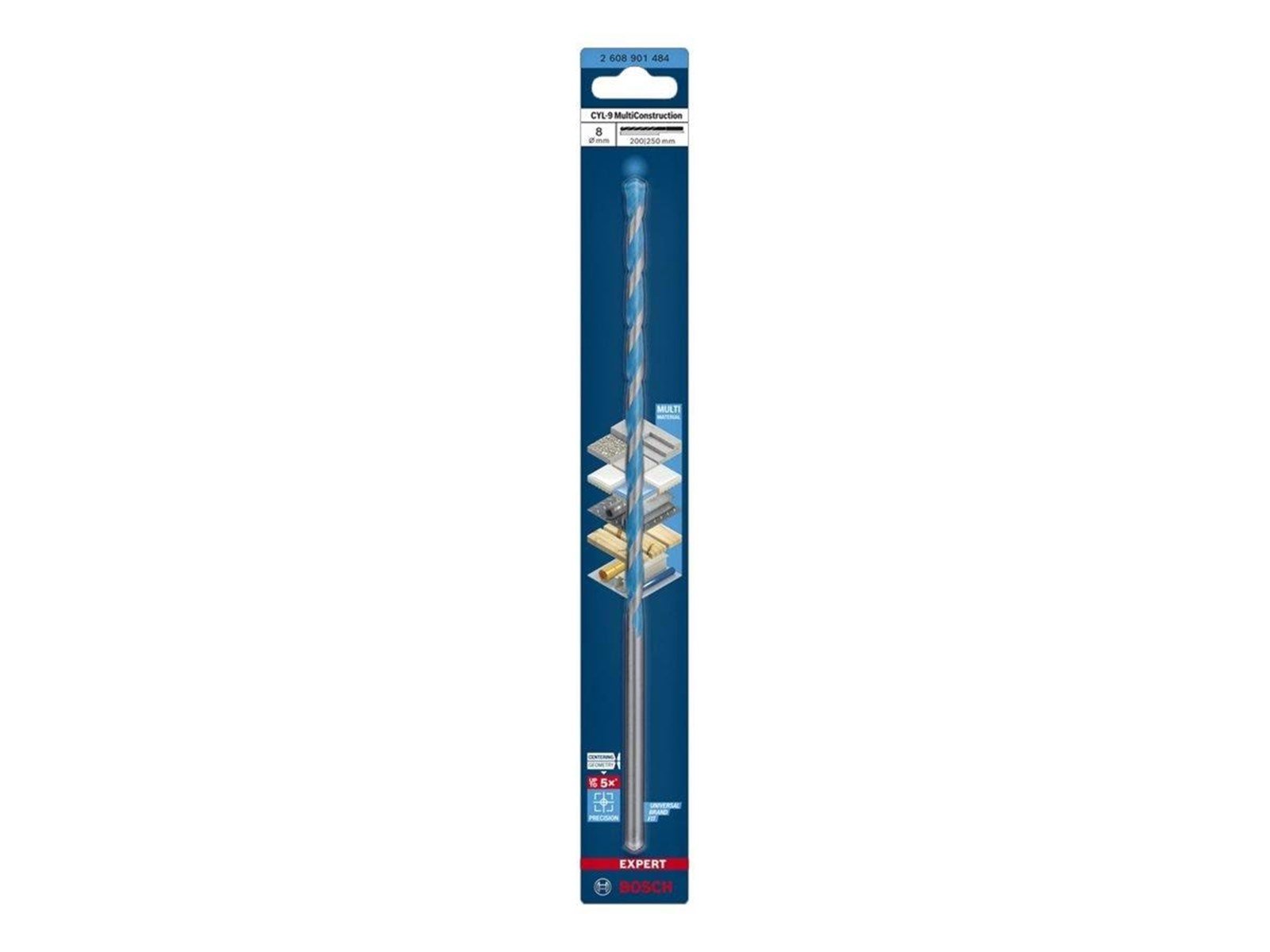 Bosch BOR CYL MULTICONSTRUCTION 8X250MM