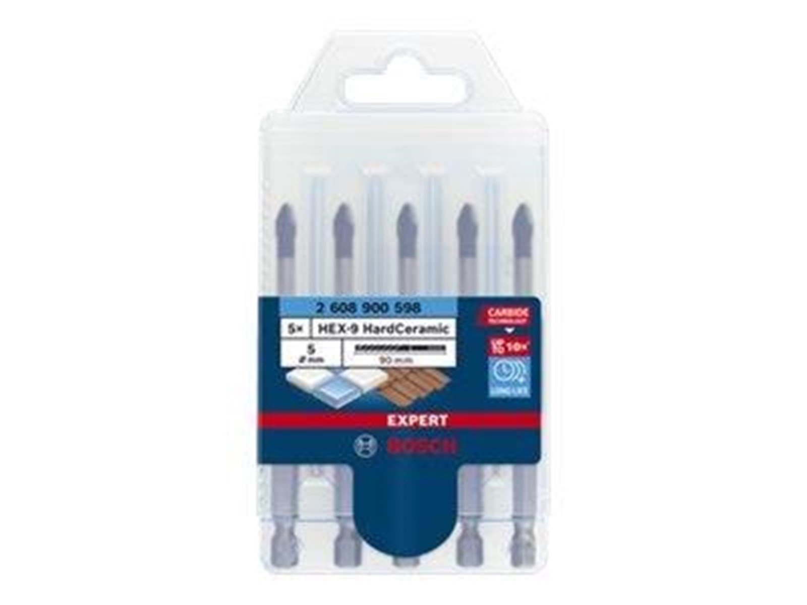 Bosch BOR HEX HARDCERAMIC 5X90MM 5 STK