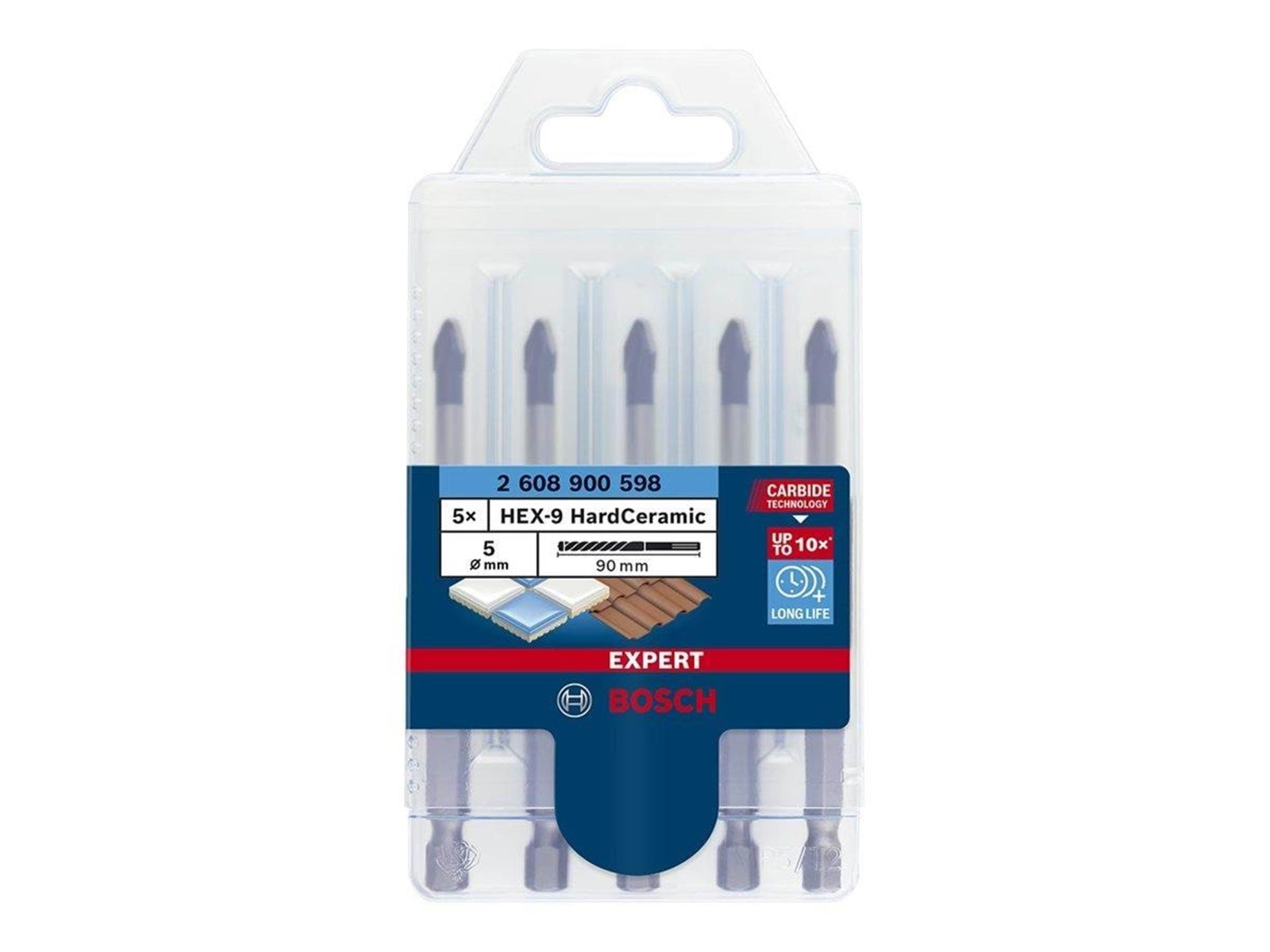 Bosch BOR HEX HARDCERAMIC 5X90MM 5 STK