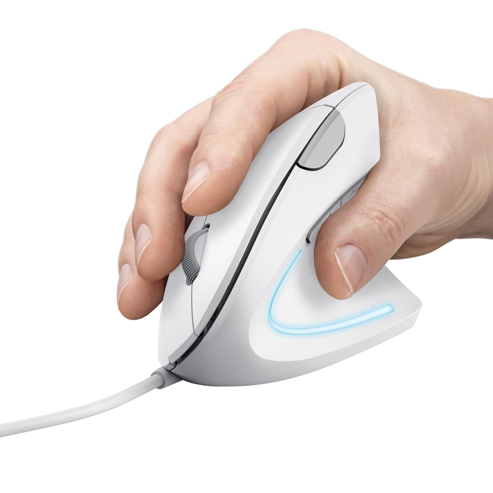 Trust Verto Vertikale ergonomische Maus - Weiß