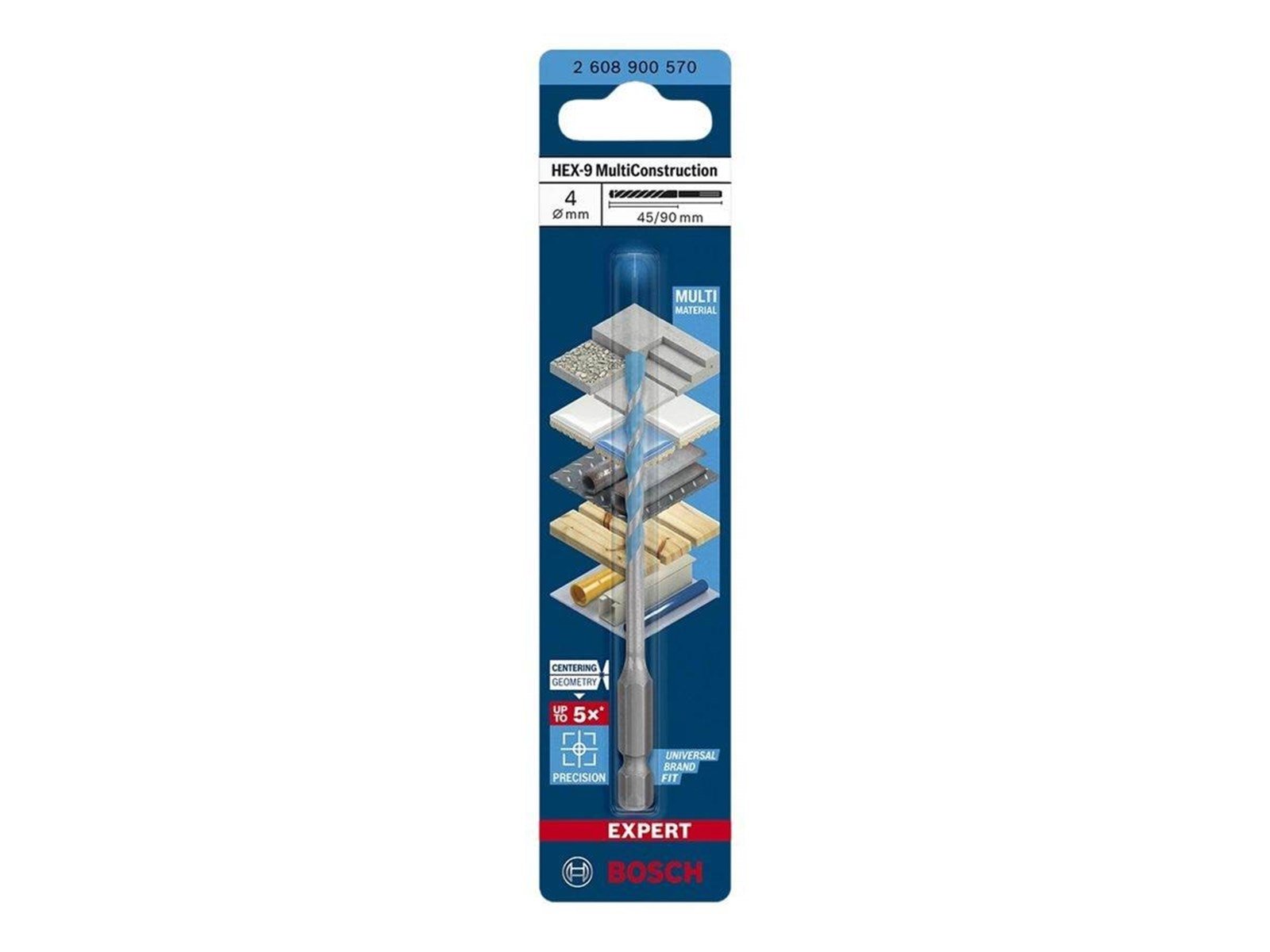 Bosch BOR HEX MULTICONSTRUCTION 4X90MM
