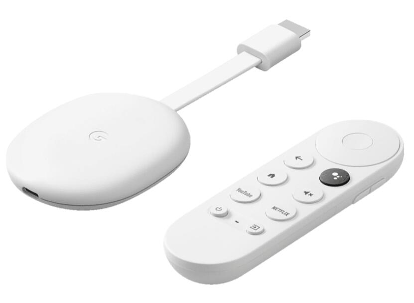 Google Chromecast mit Google TV, weiß (HDR)