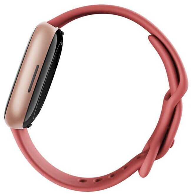 Fitbit Versa 4 Fitness-Smartwatch, Sand/Copper Rose