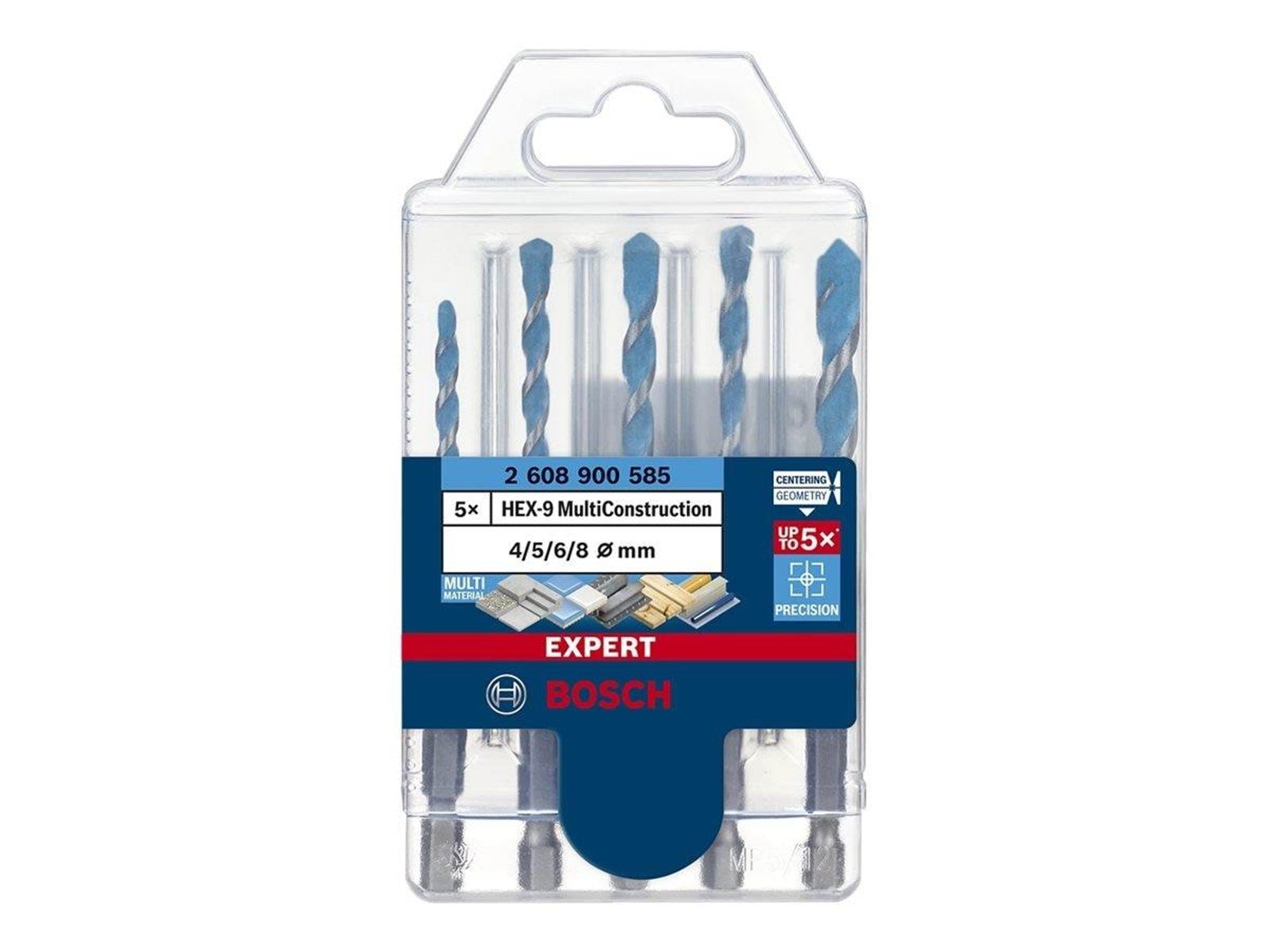 Bosch BORSÃ†T HEX MULTICONSTRUCTION 4-8MM 5 STK
