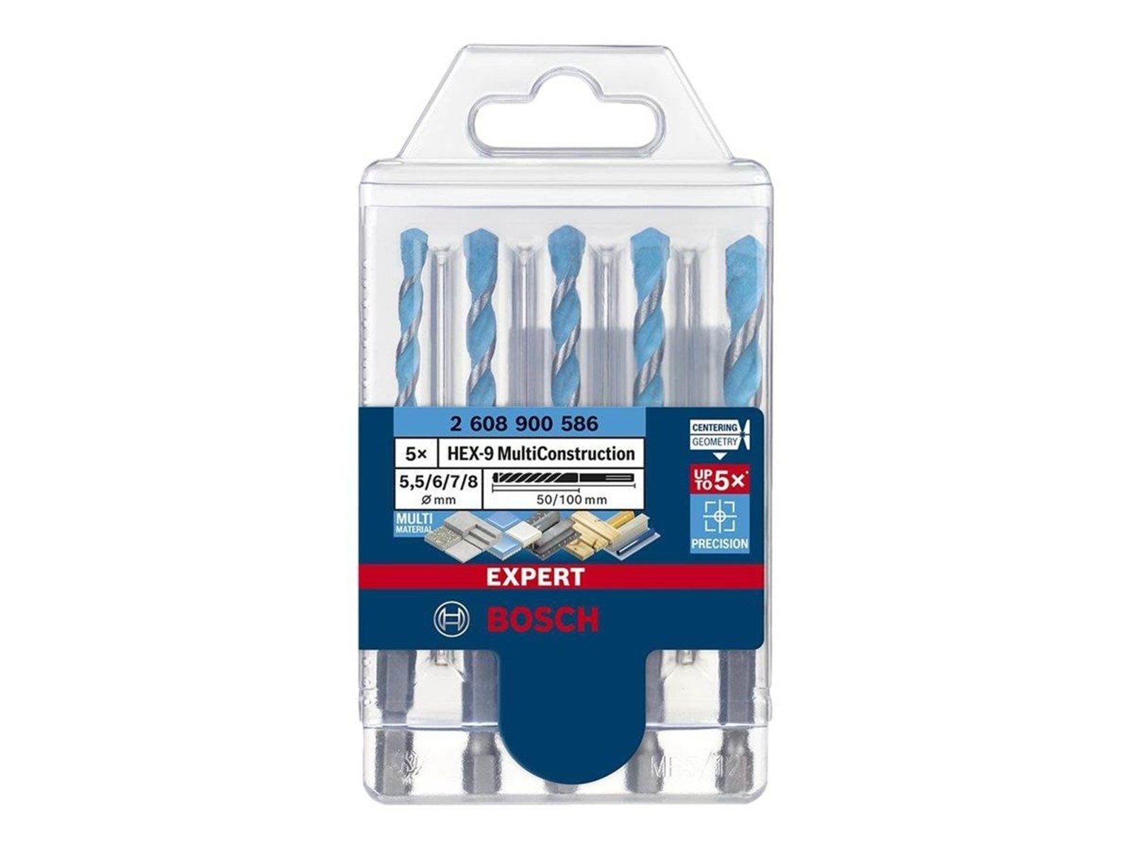 Bosch BORSÃ†T HEX MULTICONSTRUCTION 5.5-8MM 5ST