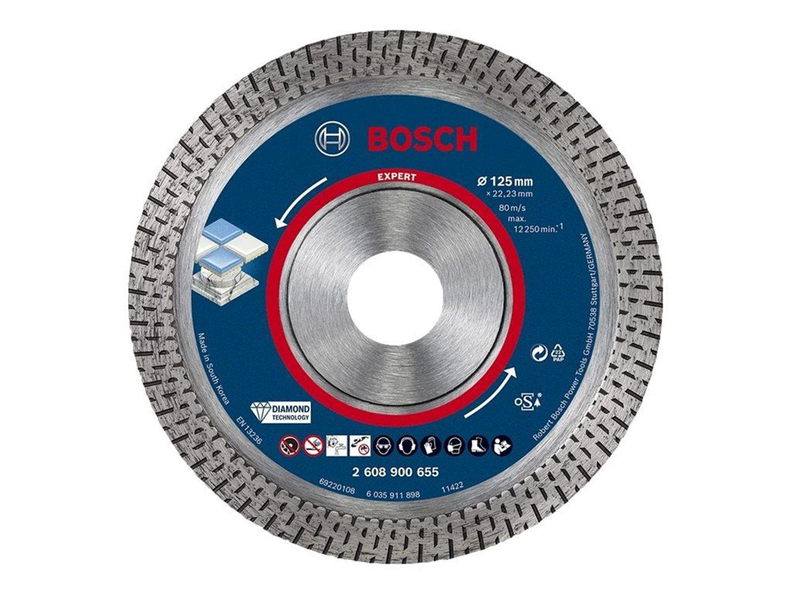 Bosch DIAMANTSKÃ†RESKIVE HARDCERAMIC 125MM