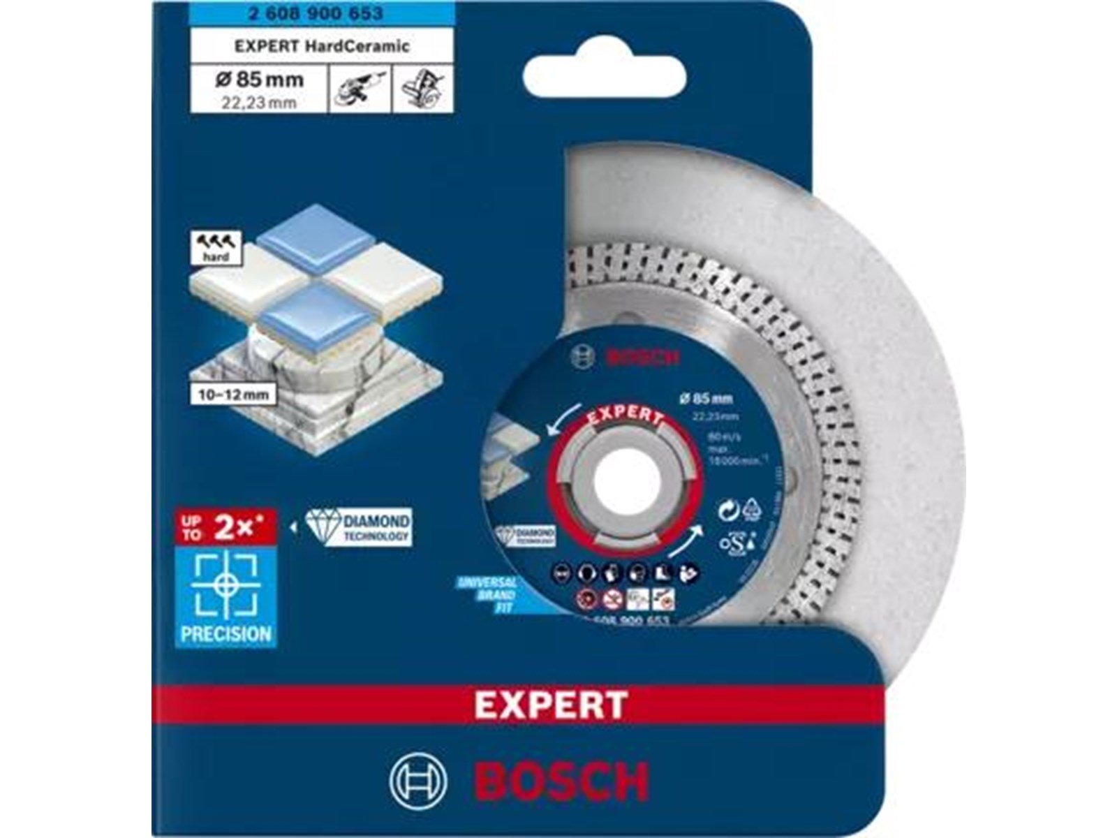 Bosch DIAMANTSKÃ†RESKIVE HARDCERAMIC 85MM