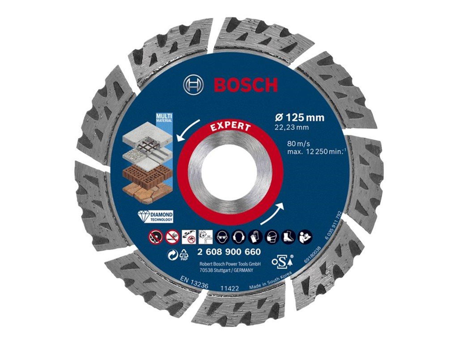 Bosch DIAMANTSKÃ†RESKIVE MULTI 125MM