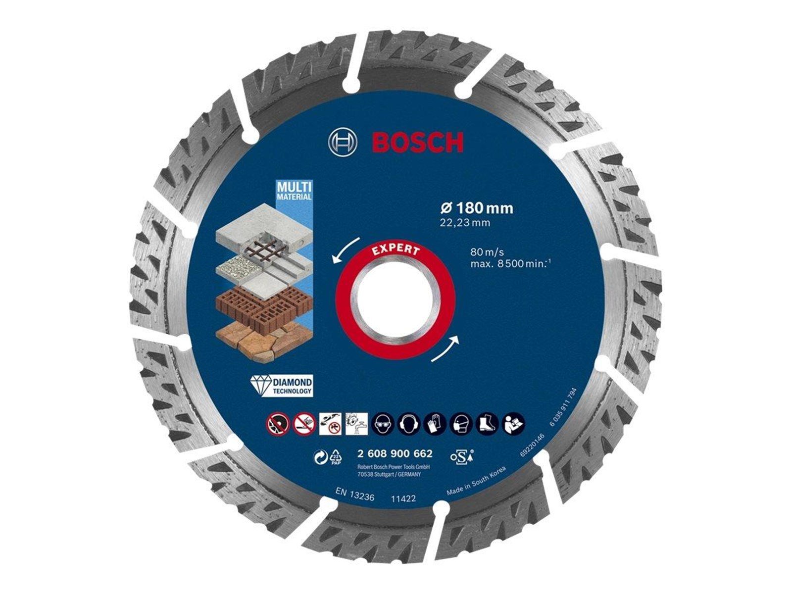 Bosch DIAMANTSKÃ†RESKIVE MULTI 180MM