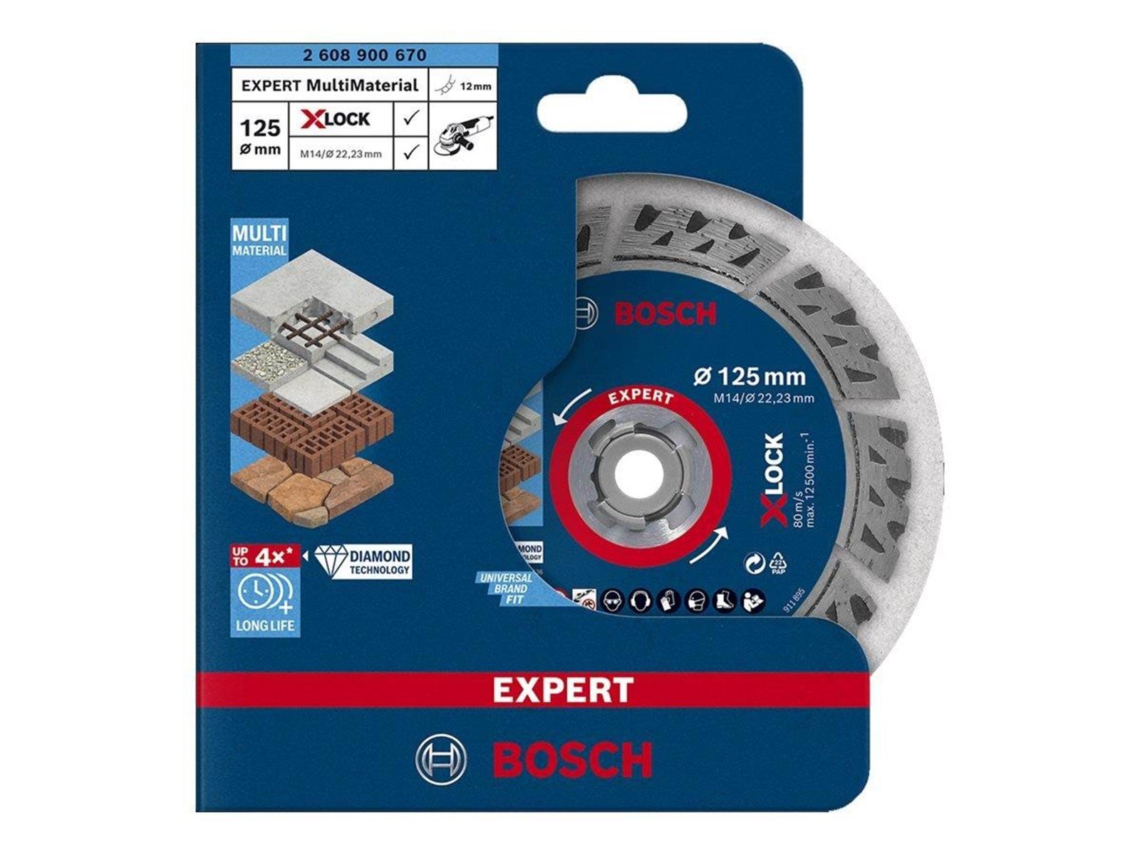 Bosch DIAMANTSKÃ†RESKIVE XL MULTI 125MM