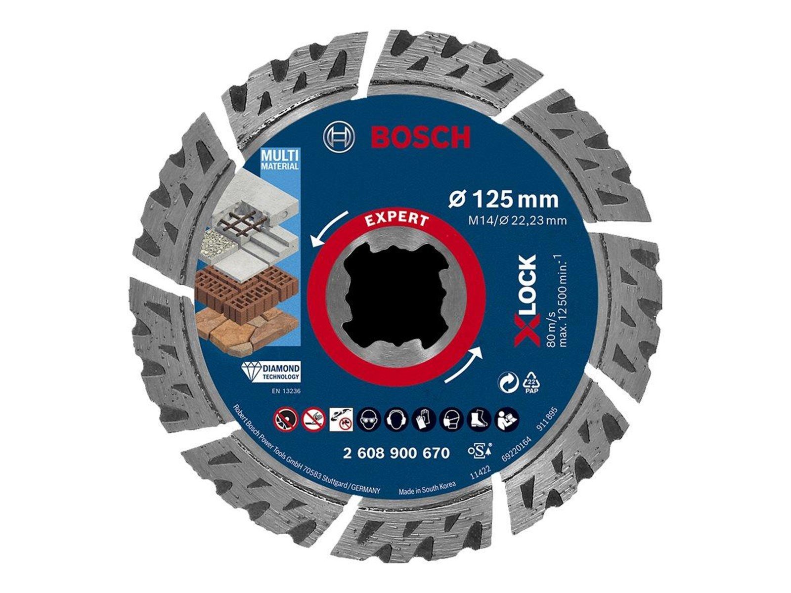 Bosch DIAMANTSKÃ†RESKIVE XL MULTI 125MM