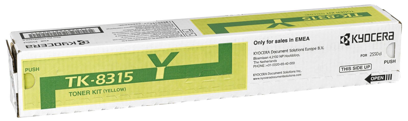 Kyocera Original TK-8315Y Toner gelb 6.000 Seiten (1T02MVANL0) für TASKalfa 2550ci