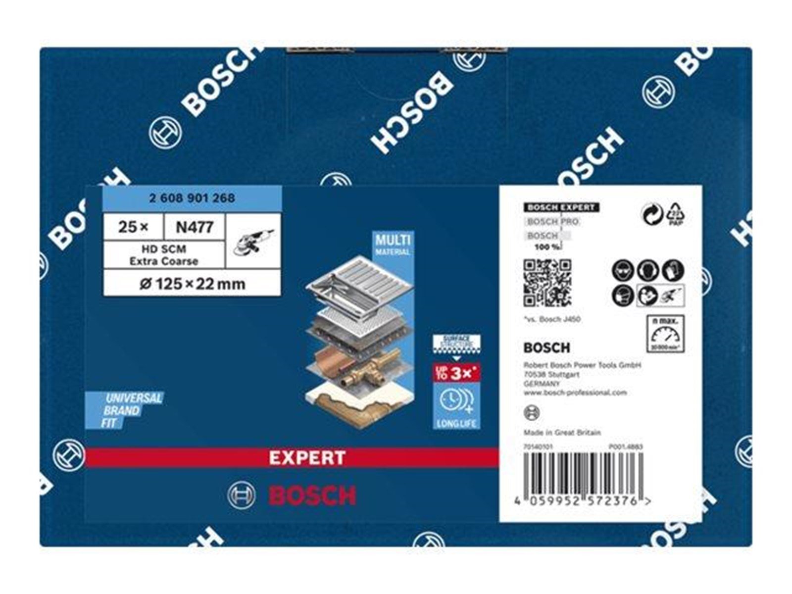 Bosch FIBERSKIVE SCM 125X22MM XGROV