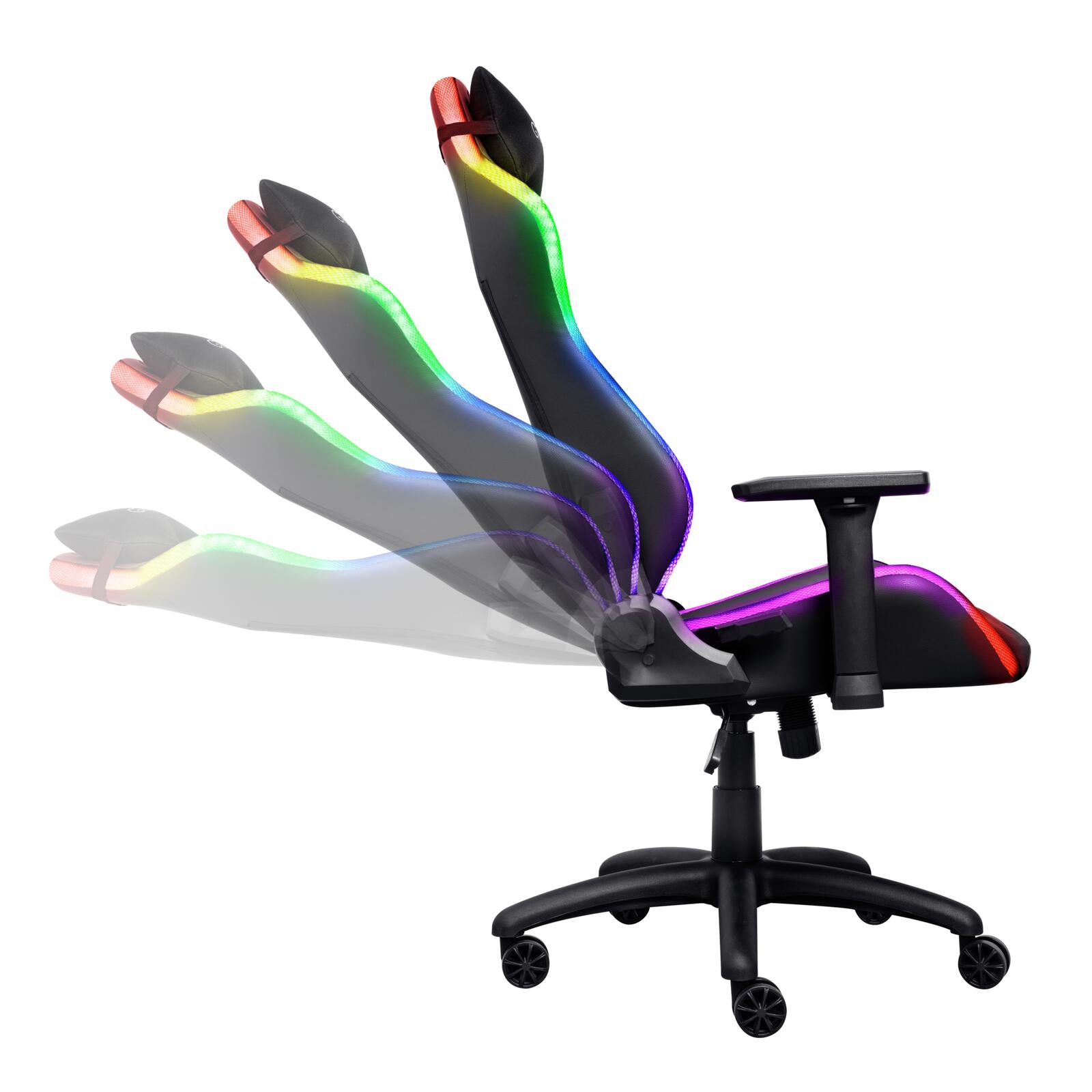Trust Gaming GXT 719 Ruya Bequemer RGB Gaming-Stuhl - Schwarz