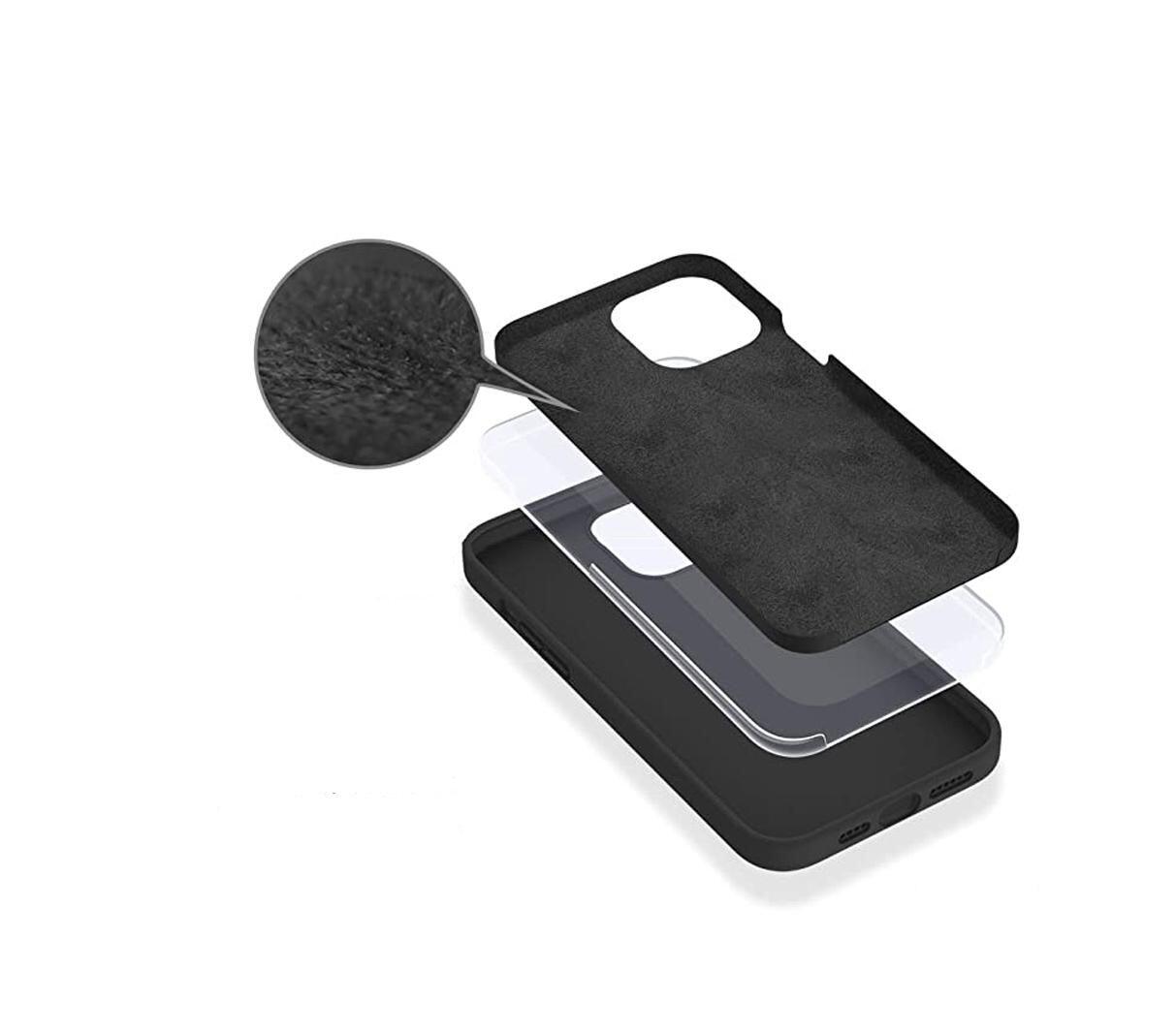 eSTUFF Madrid Silk-touch Silikon Case für das iPhone 14 Pro - Black