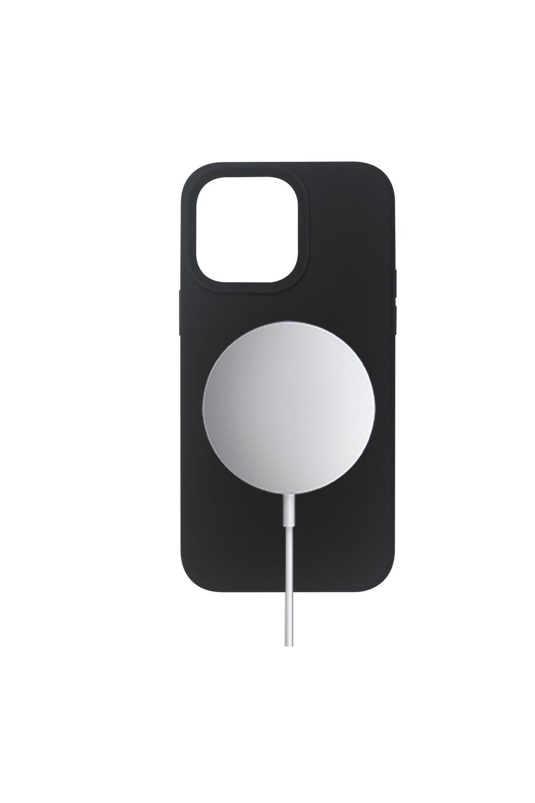 eSTUFF Dublin Magnetic Silikon Cover für das iPhone 14 Pro Max - Black