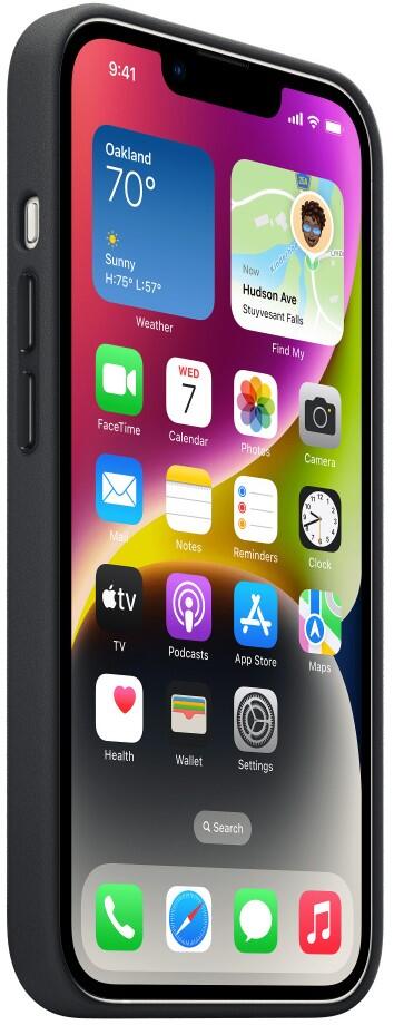 Apple Leder Case mit MagSafe für Apple iPhone 14, Mitternacht