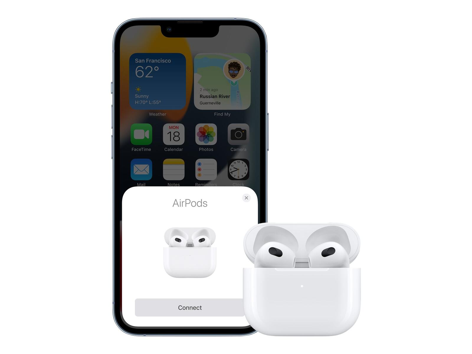 Apple AirPods 3. Generation mit Lightning Ladecase, weiß