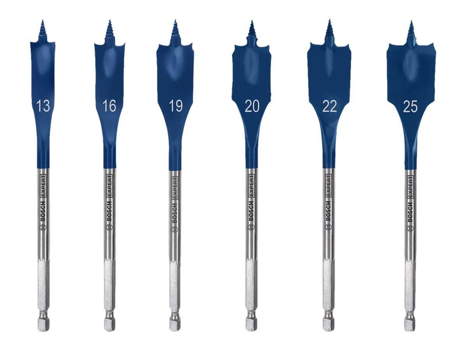 Bosch Expert SelfCut Speed - Milling cutter bit - for softwood hardwood - spade bit - flat - 6 pieces - 25 mm 13 mm 20 mm 16 mm