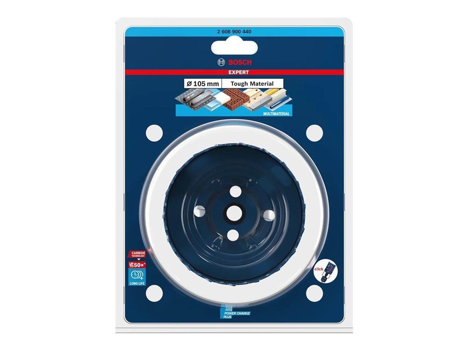 Bosch HULSAV POWERCHANGE 105MM CARBIDE