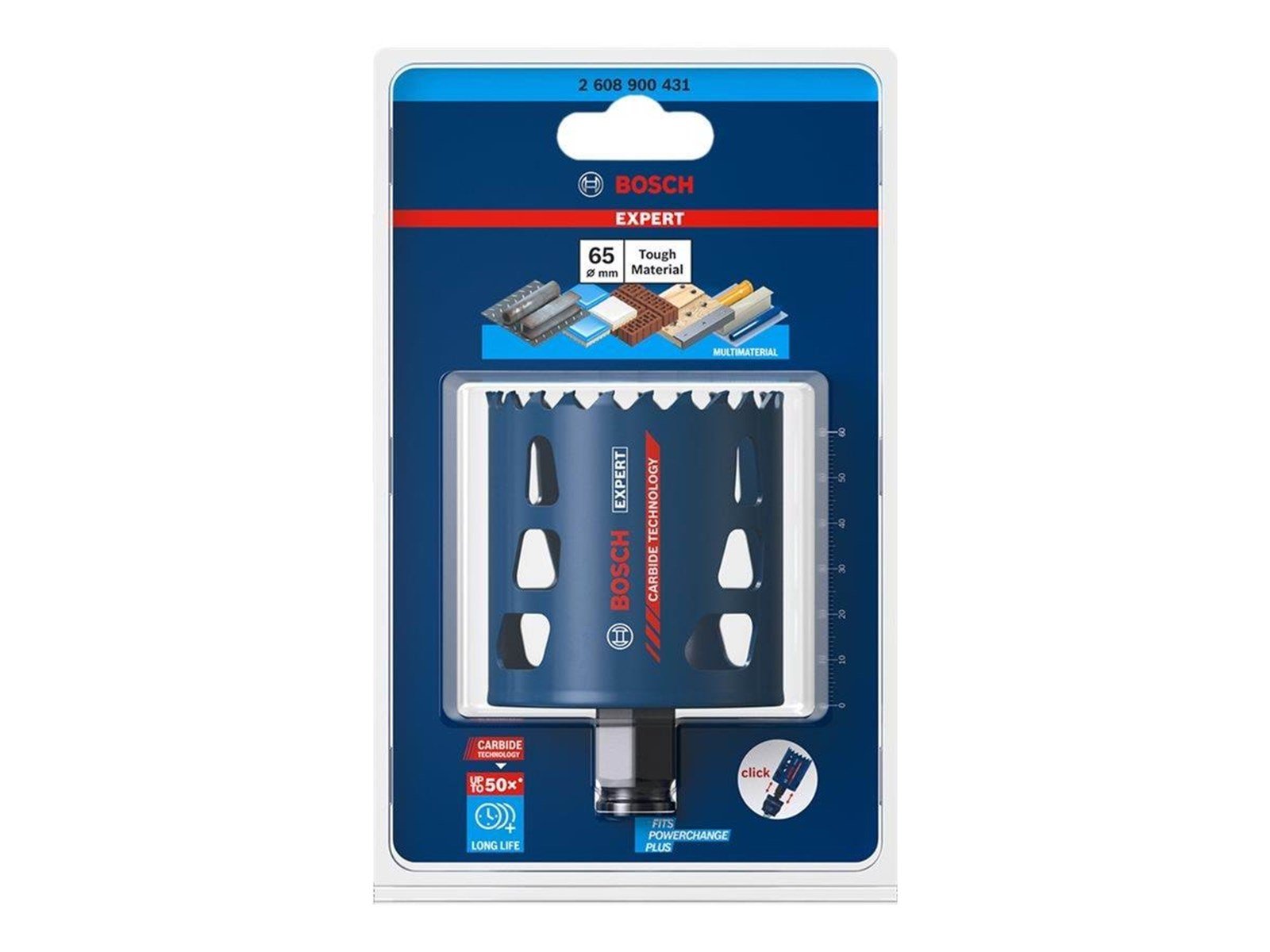 Bosch HOLESAW POWERCHANGE 65MM CARBIDE