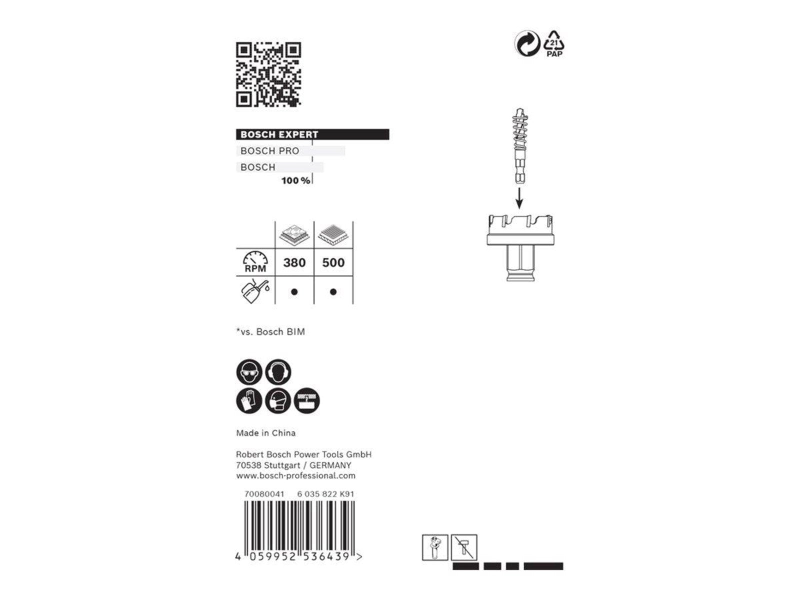Bosch HULSAV POWERCHANGE SHEET CARBIDE 40MM