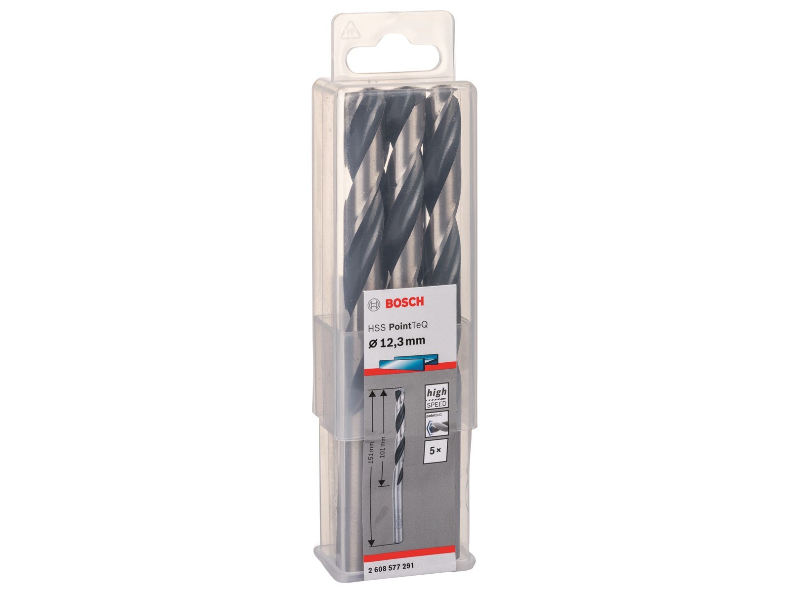 Bosch METALBOR POINTTEC HSS-R 12.3MM 5 STK