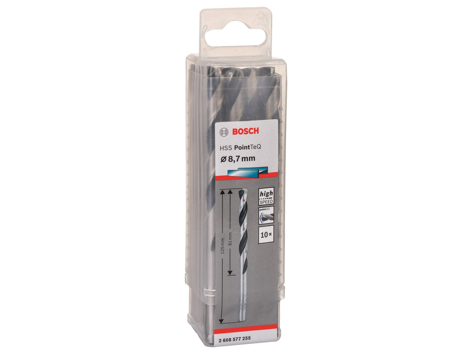 Bosch METALBOR POINTTEC HSS-R 8.7MM 10 STK