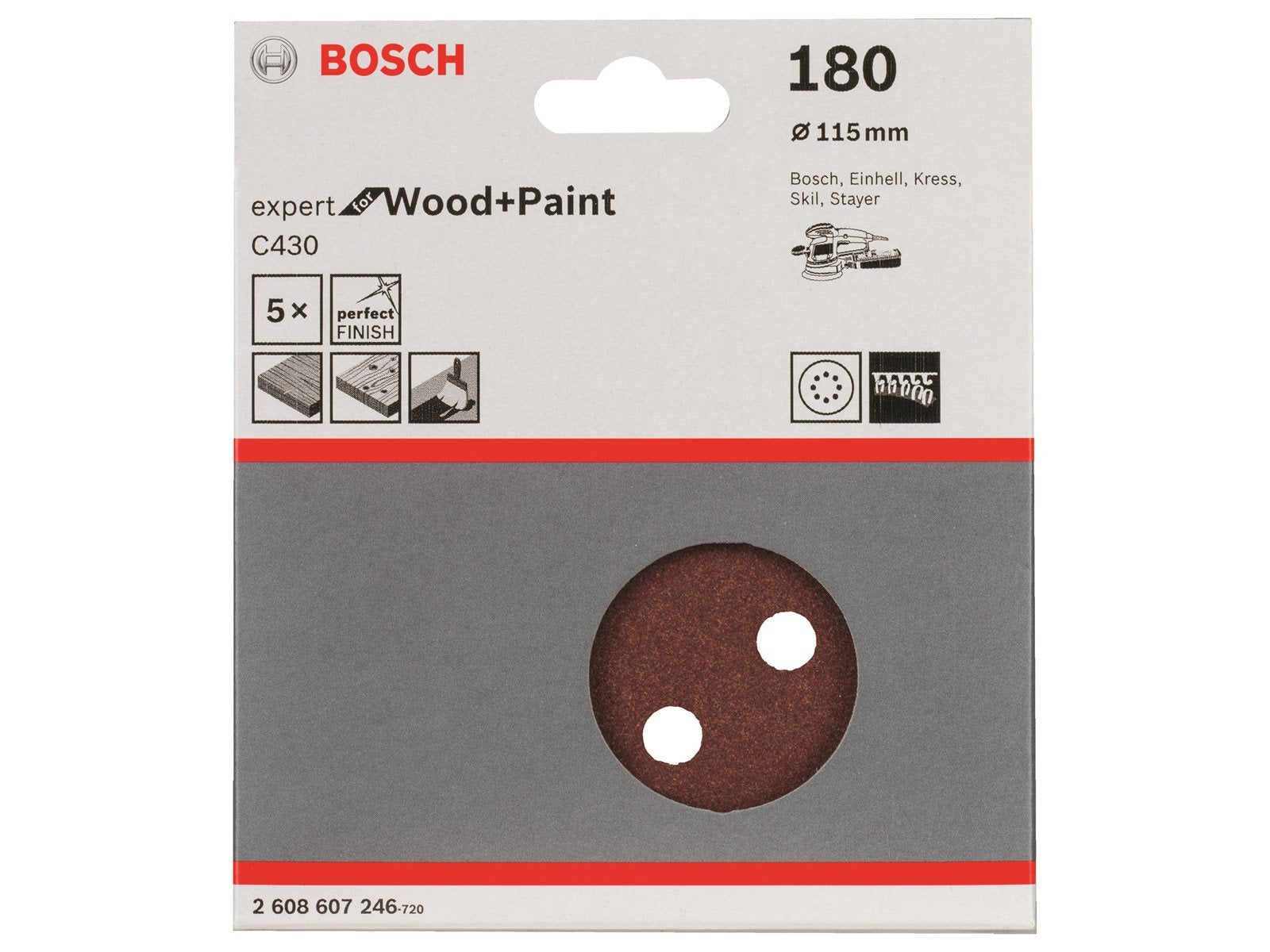 Bosch SLIBEARK EXC R:W 115MM K180 5 STK