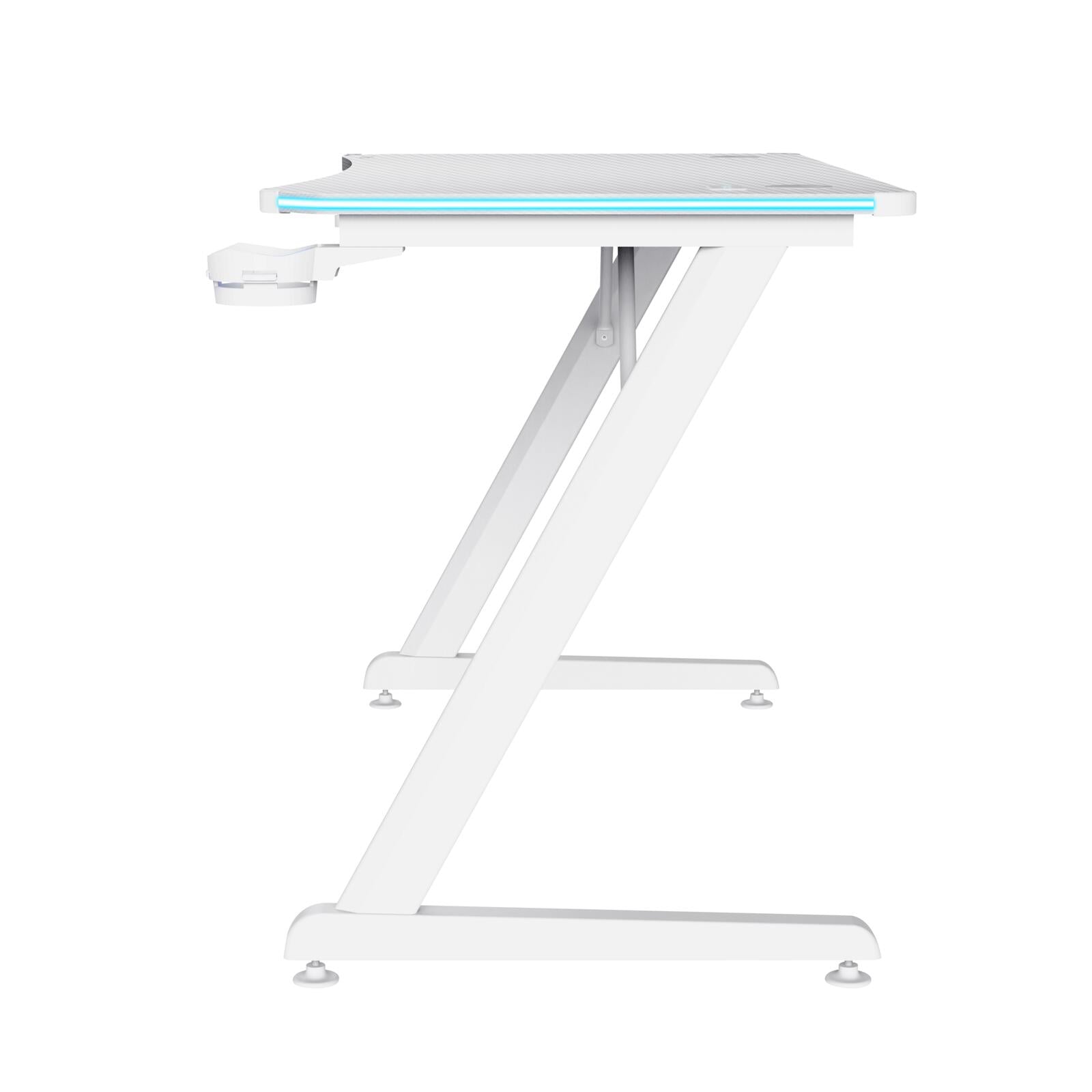 Trust Gaming GXT 709W Luminus RGB Gaming-Tisch - Weiß