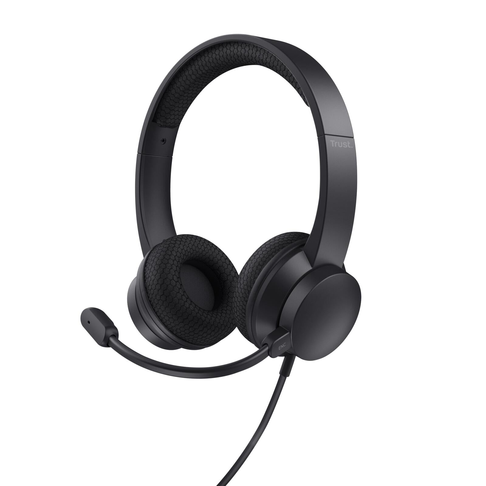 Trust HS-260 USB-ENC-Kopfhörer für PC - Schwarz